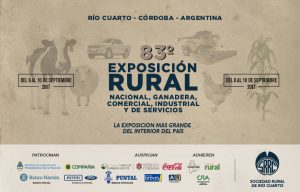 En septiembre llega la 83° Expo Rural de Río Cuarto 1 expo rural rio cuarto.jupg