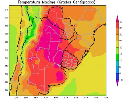 Temperaturas maximas