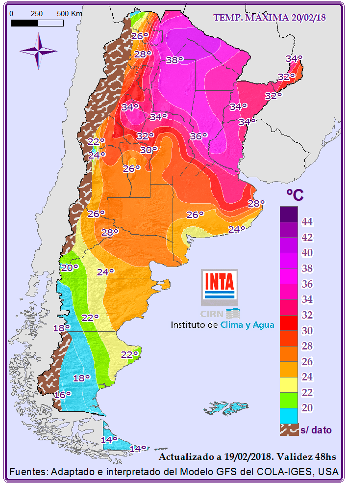 Los suelos al rojo vivio y sin perspectivas de precipitaciones 2 Temperaturas