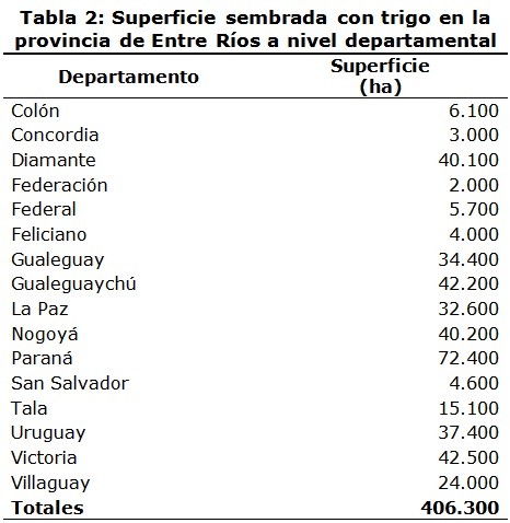 Entre Ríos: la superficie sembrada con trigo en la campaña 2018/19 aumentó 36% 2 2 1