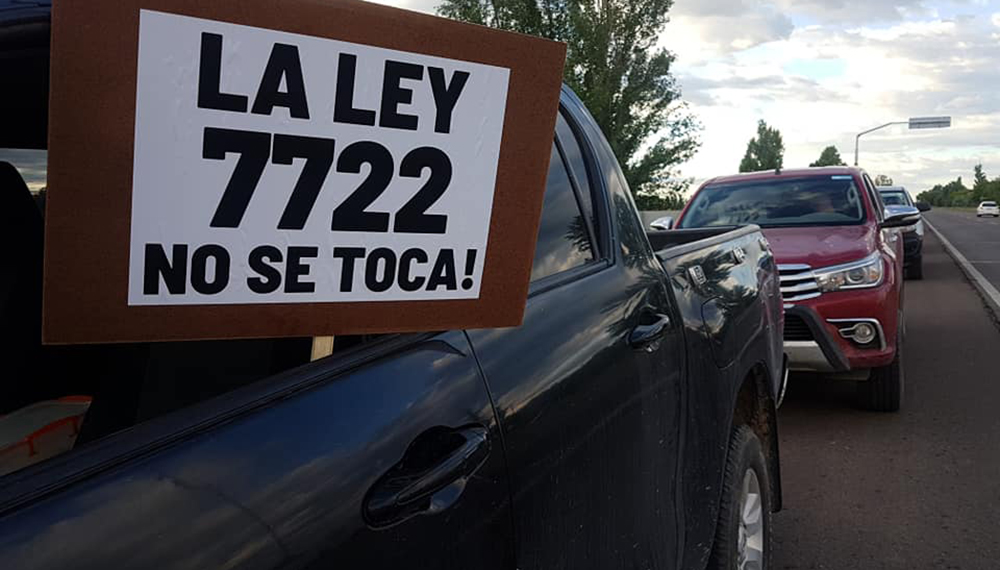 "Sí al agua pura, no a la minería": productores de Mendoza defienden la ley 7722 con un camionetazo 4 46836980 708066532921937 9011620210607652864 n