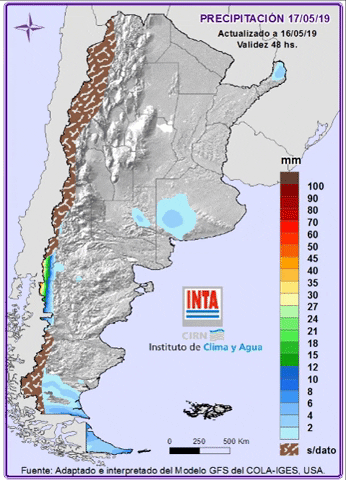Fin de semana: un frente frío del sur trae lluvias y mínimas de 5°C al centro del país 5 giphy
