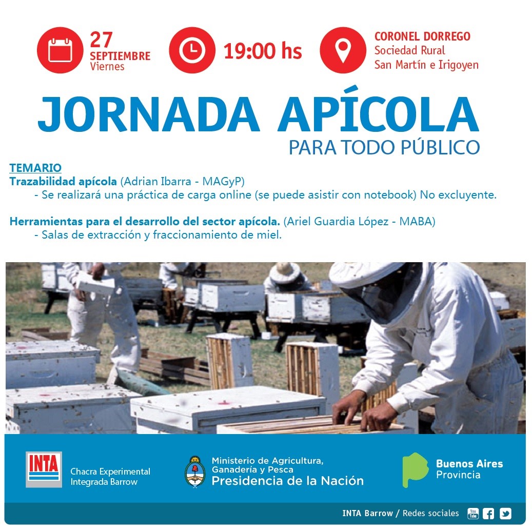 Realizarán una capacitación apícola en Coronel Dorrego 1 2 1