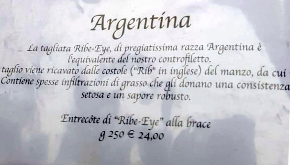 Así venden la carne argentina en los restaurantes y supermercados más prestigiosos de Italia 1 3bf79895 8337 47b6 aa67 0068b0dffd2c