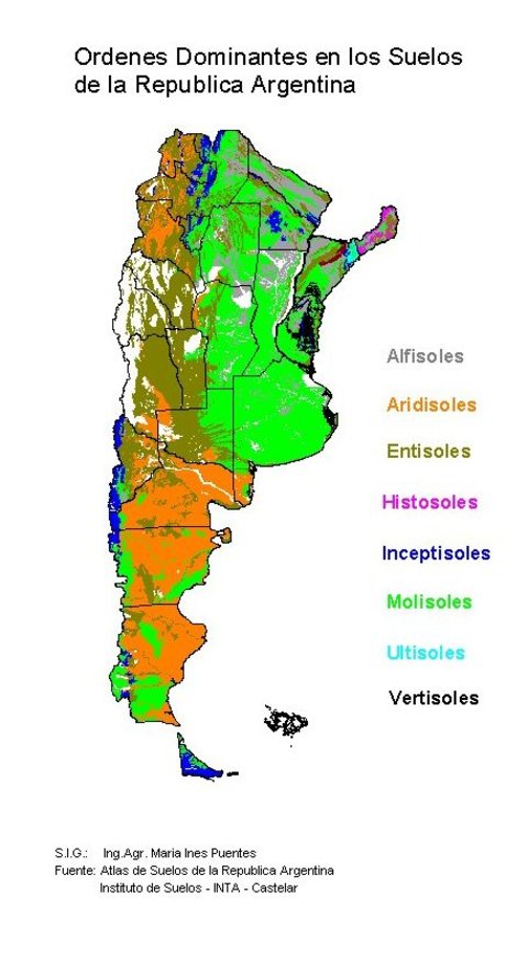 Suelos argentinos: cómo se distribuyen y cuáles son las ventajas y desventajas productivas 2 Mapa de suelos de Argentina