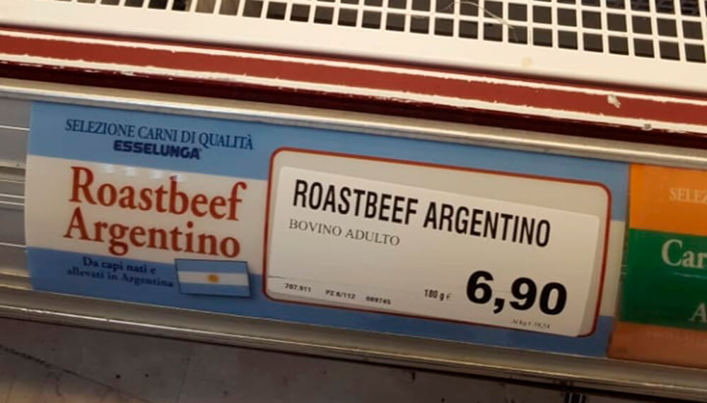 Así venden la carne argentina en los restaurantes y supermercados más prestigiosos de Italia 5 gondol