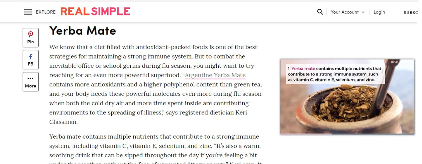Más de 20 millones de estadounidenses se informaron sobre la yerba mate 2 yerba mate