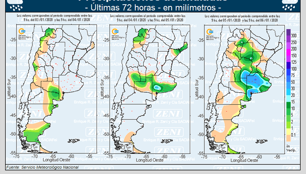 Las lluvias registradas durante el fin de semana de Reyes