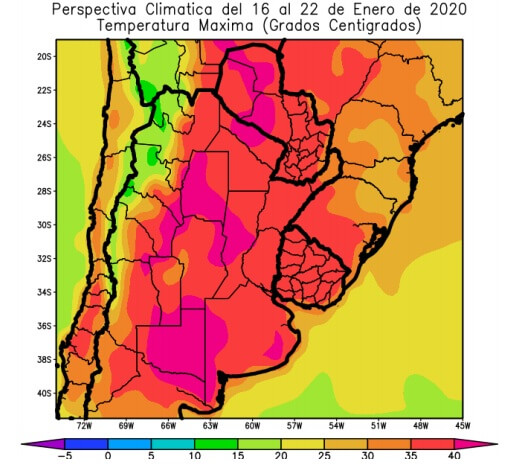 Después del frente frío, prevén un fuerte ascenso de temperaturas en toda el área agrícola 1 Perspectiva temperaturas