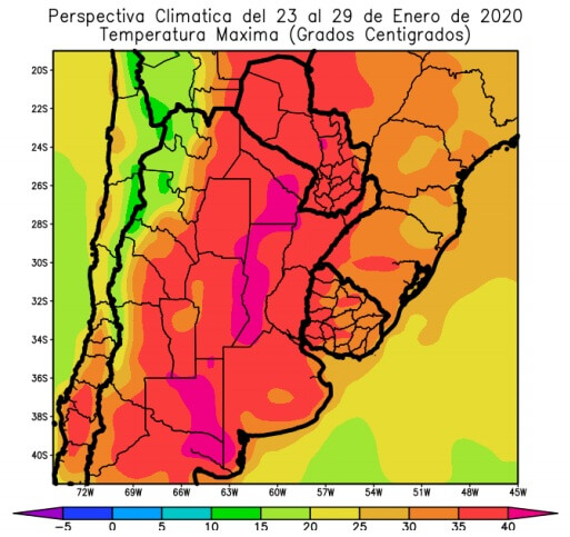 Después del frente frío, prevén un fuerte ascenso de temperaturas en toda el área agrícola 2 perspectiva temperatura