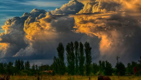tormenta en el campo