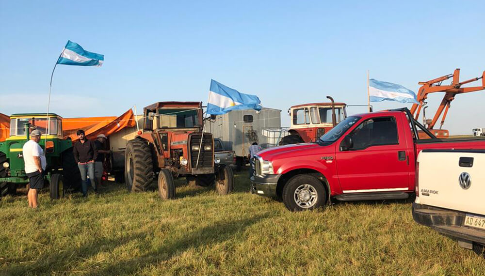 Autoconvocados ya están en las inmediaciones de Expoagro: "No queremos ningún episodio de violencia" 5 autoconvocados expoagro infocampo