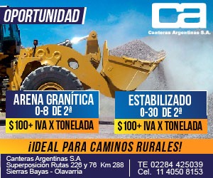 La firma argentina líder en piedra partida trae novedades para la construcción de caminos rurales 1 Canteras argentinas