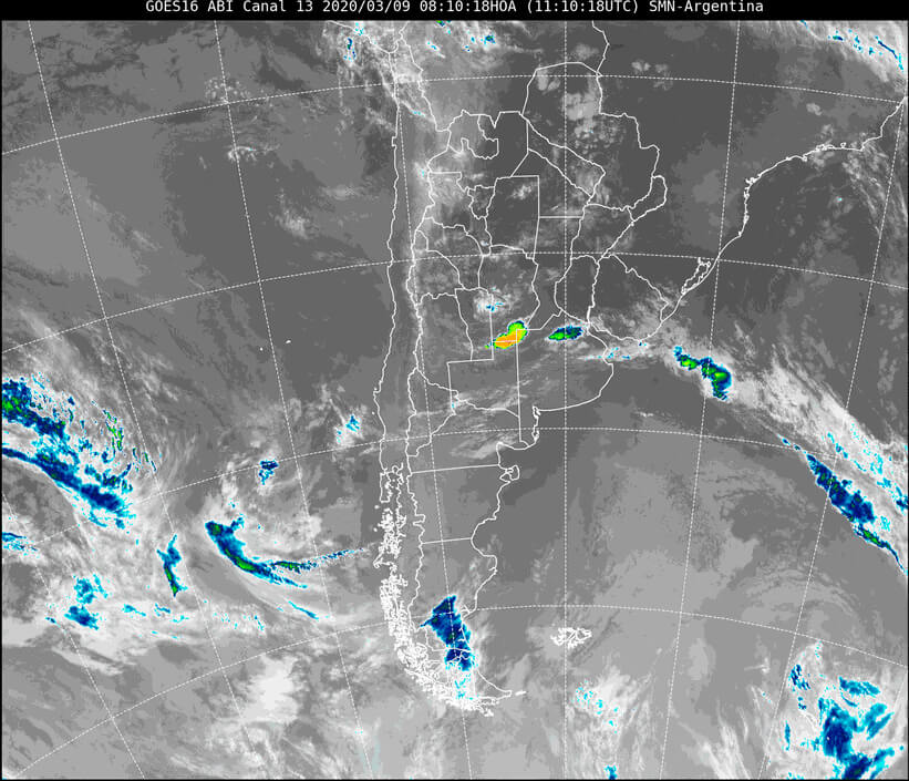 Se esperan temperaturas de hasta 42 grados en Cuyo y el norte del país 1 imagen satelital