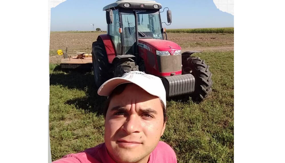 joven campo