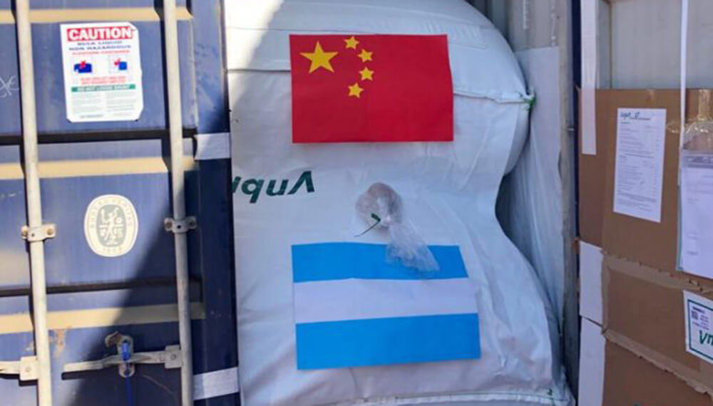 Una pyme familiar exportó más de 400 mil litros de vino a China 1 container con vino destino a china