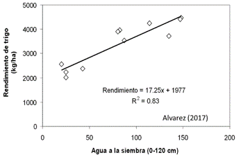Conociendo la nutrición de trigo para formar su rendimiento 5 grafico rendimientos trigo de segunda infocampo