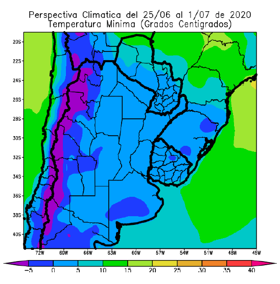 Pronóstico semanal: ya está nevando en el sur y llegarán fuertes heladas a la región agrícola 1 hdf