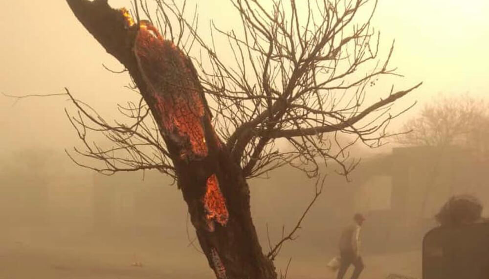El hombre detrás de la foto viral: quién es Sergio Cotoloni, el productor que combatió el incendio en su campo 2 incendio5