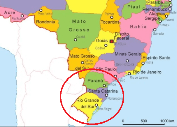 Brasil oficializó seis nuevos estados "libres de aftosa sin vacunación" y en seis días dejaría de vacunar 1 mapa brasil