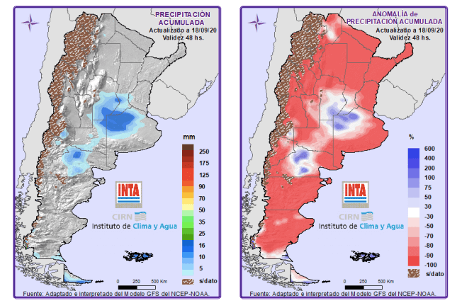 Clima: ¿El equinoccio de primavera podrá doblegar a La Niña, trayendo lluvias a la región? 1 Lluvias Clima 200919 25 INTA