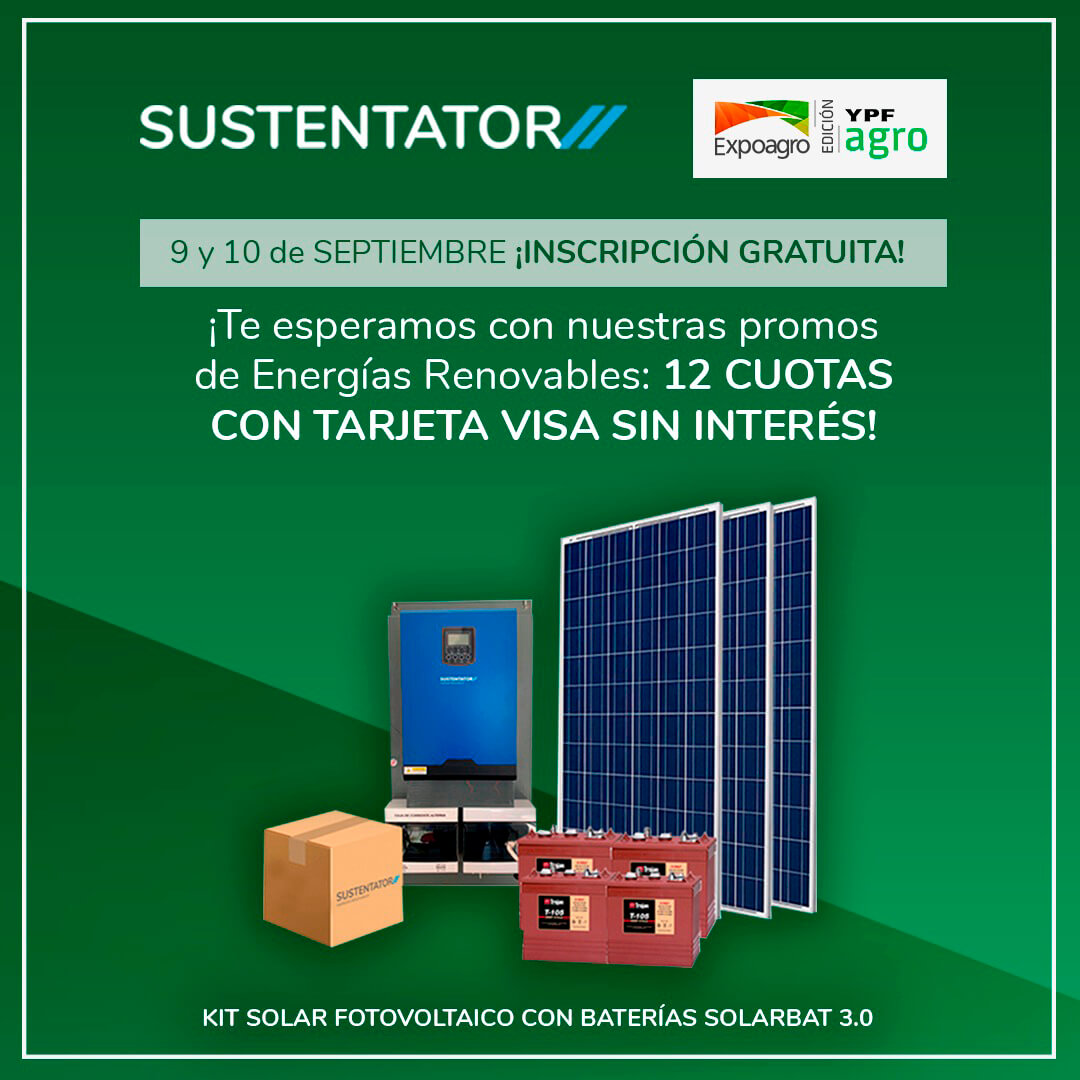 SOLARBAT KITFOTOVOLTAICO PROMO EXPOAGRO 1