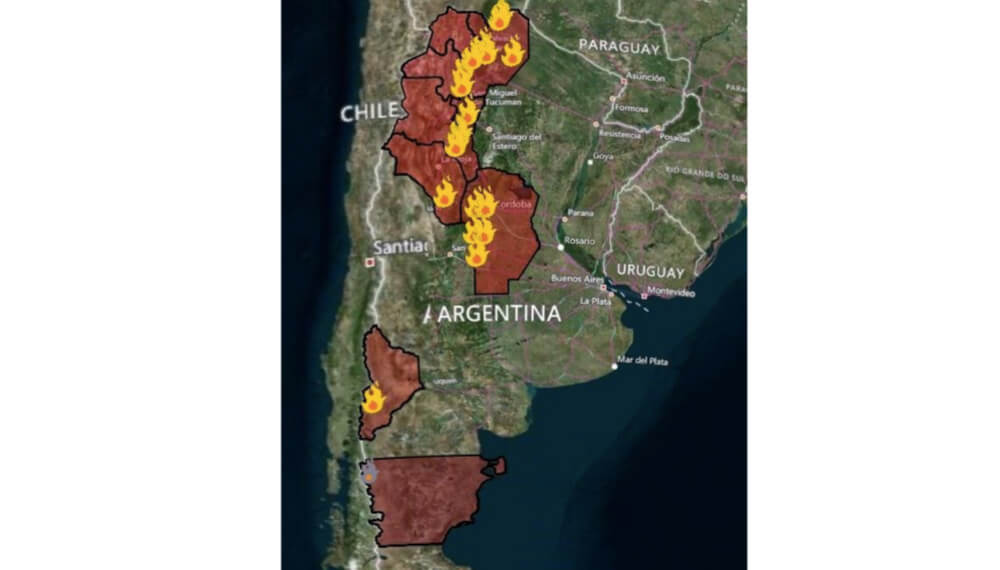 Productor y piloto profesional que combate los incendios en Córdoba: "Lamentablemente, está desbordado" 2 Incendios Argentina
