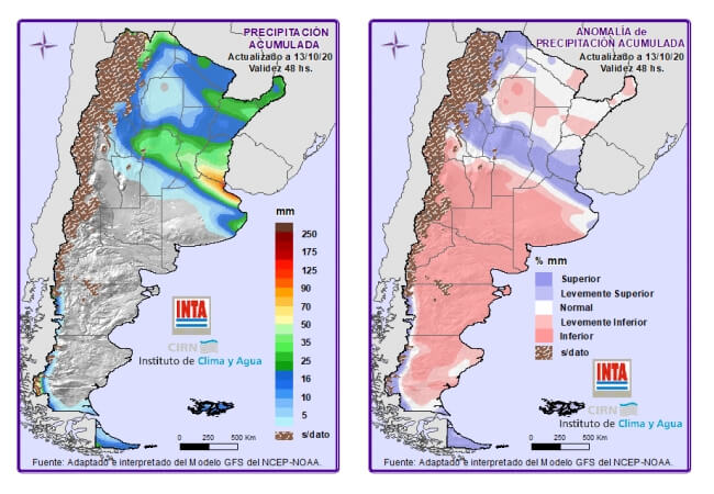 Lluvias Semana 20 a 26 de octubre