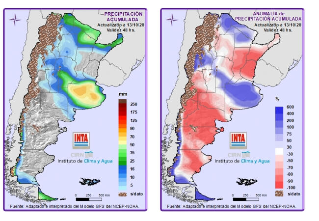 Lluvias semana 14 a 19 de octubre