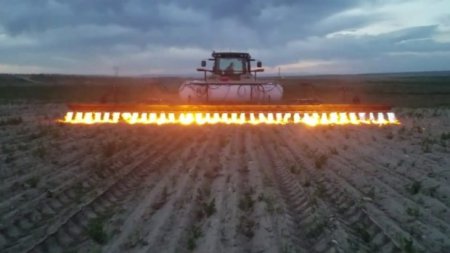 Cómo funciona el tractor lanzallamas, una alternativa al control químico de gran eficacia 1 lanzallamas infocampo