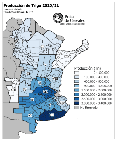 Finalizó la cosecha de trigo y la producción nacional alcanzó las 17 millones de toneladas 1 trigo