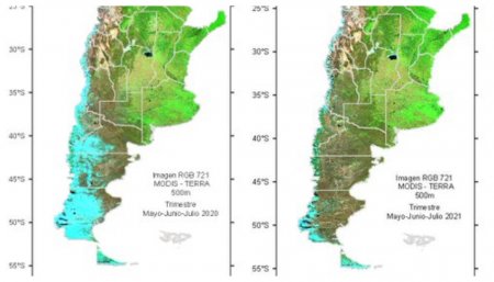Comparativo nevadas en Cordillera 2020 versus 2021