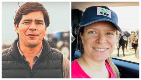 La pareja de productores Julian Muguerza y Lara Giuliani