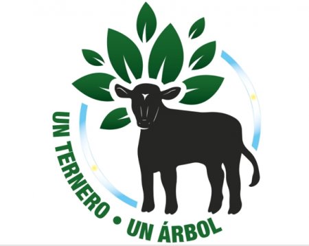 Sello ganadero, ternero por arbol
