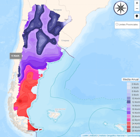 Mapa de viento