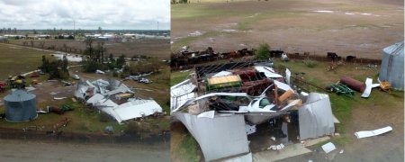El clima el fin de semana: entre la alegría de las lluvias y el lamento de los daños por tormentas 3 temporal villa santa rosa
