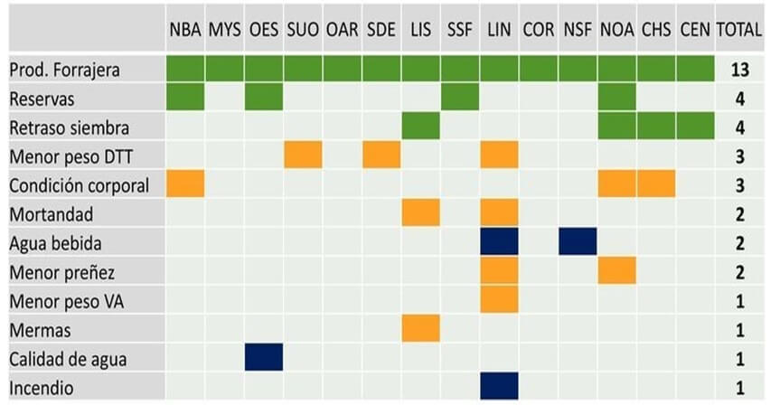 de que manera afecto a la region