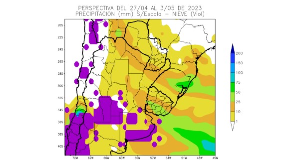 Sin nuevas lluvias, lo que podría sorprender es la nieve en gran parte de la región pampeana 1 lluvia y nevada