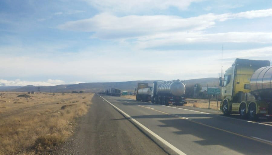 Camiones varados en Chile: transportistas piden a Aduana y Senasa que agilicen el paso por Neuquén 1 Pino Hachado. Zona de Zapala