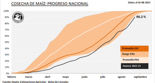 cosecha maiz avance