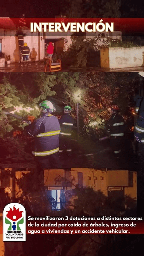 tormenta bomberos