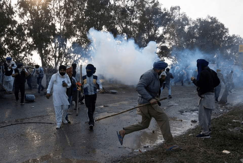protesta agro la india
