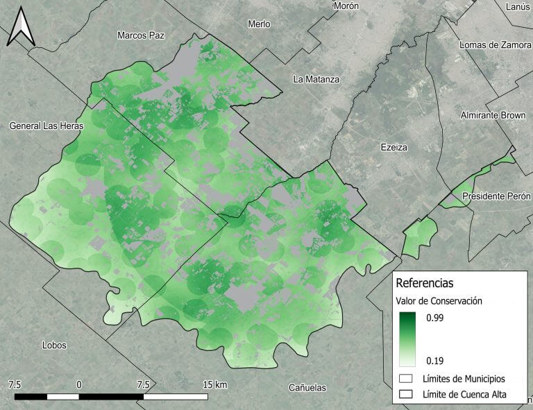 ¿Un freno a la soja?: elaboran un mapa de las áreas prioritarias a conservar en la Cuenca Matanza Riachuelo 1 MAPAS