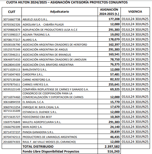 hilton proyectos