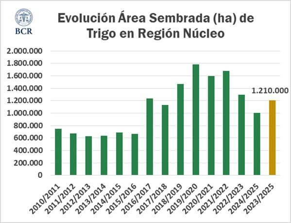 siembra trigo zona nucleo