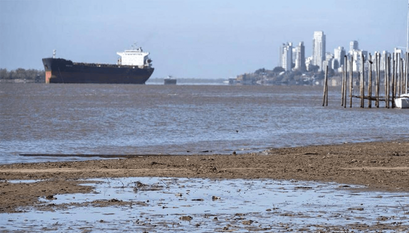 parana bajante hidrovia buque