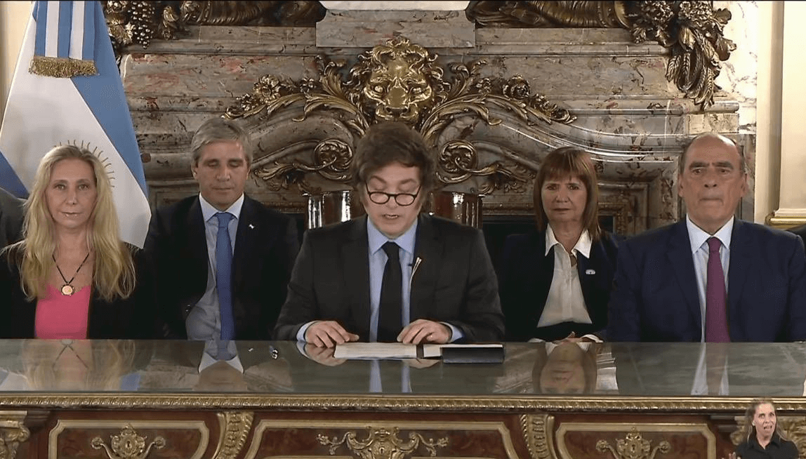 milei cadena nacional cepo