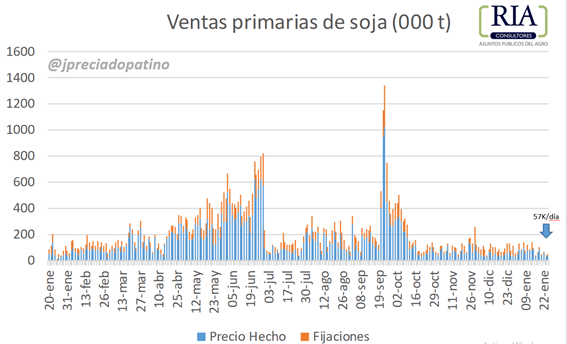 ventas soja patino