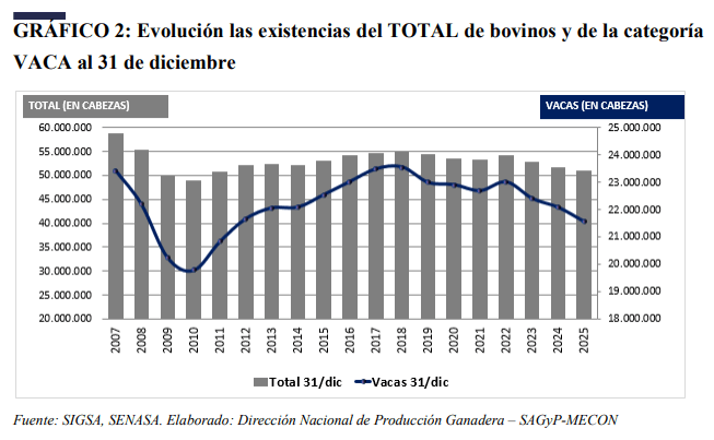 stock bovino 2025